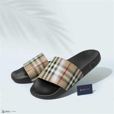 burberry girl slides|burberry vintage check slides.